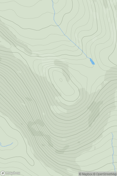 Thumbnail image for Mount Eagle [Nephin Beg Range] showing contour plot for surrounding peak